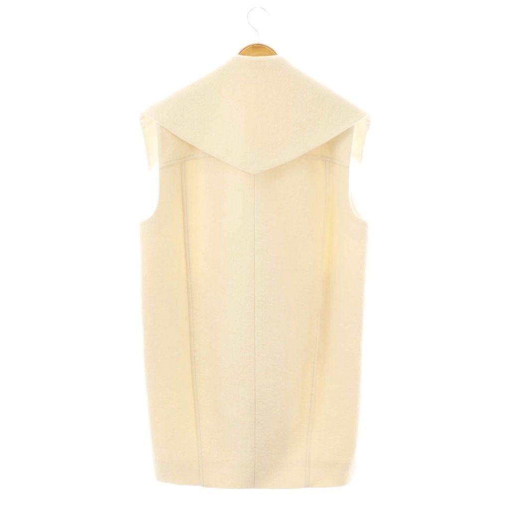 ヨリ yori シロコン 23AW ポコポコビッグ ジレ ベスト ウール 38 オフホワイト DO OS