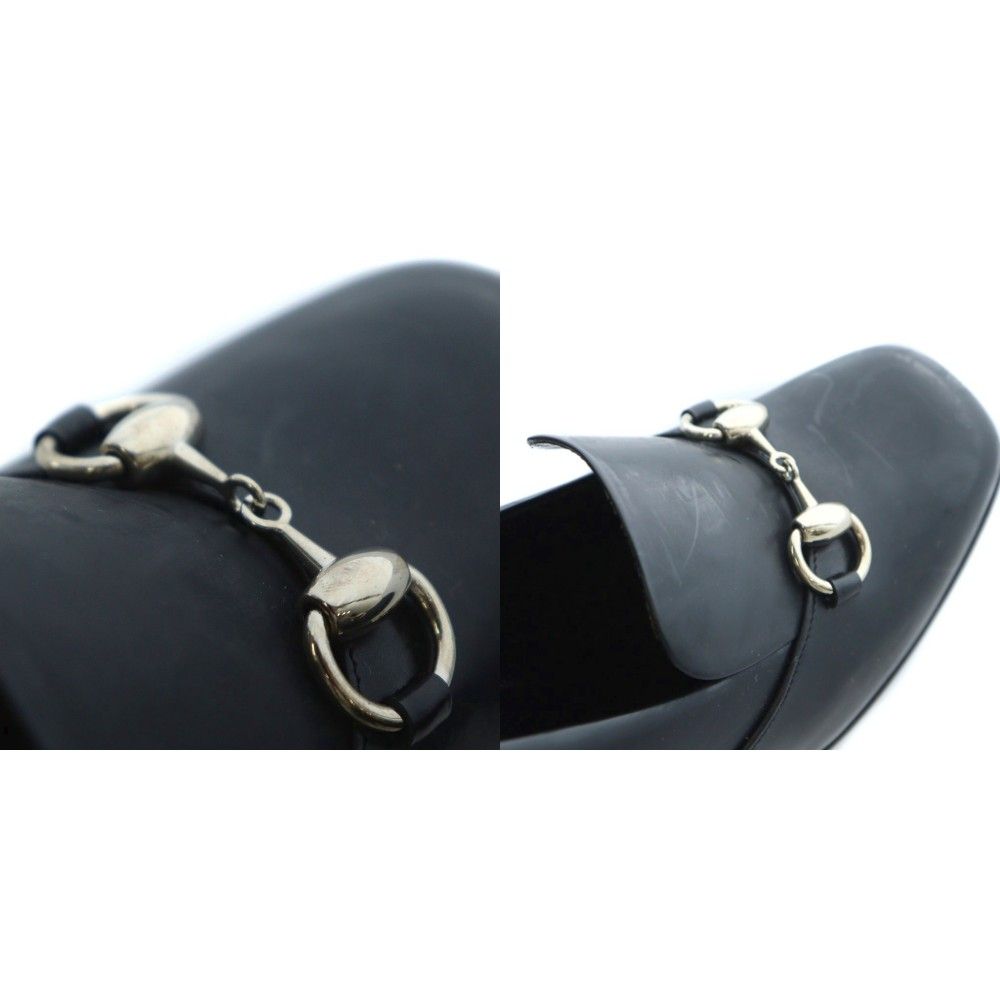 グッチ GUCCI ビットエナメルヒールパンプス チャンキーヒール