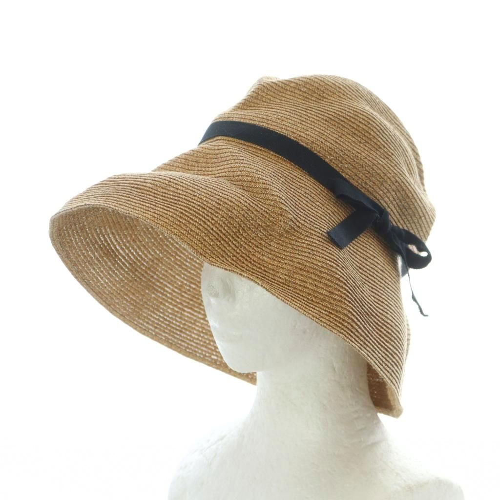 mature ha. BOXED HAT 麦わら帽子つば幅11cmペーパーハット mature ha