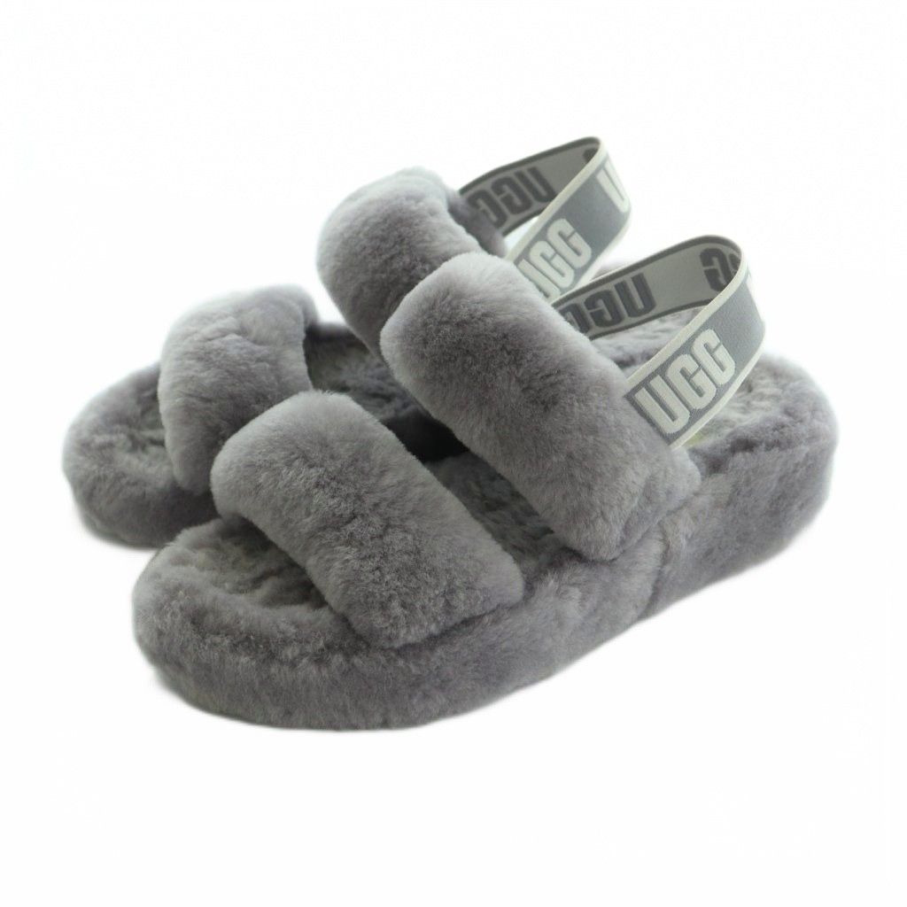 アグ オーストラリア UGG australia Oh Yeah ファーサンダル US6 23.0