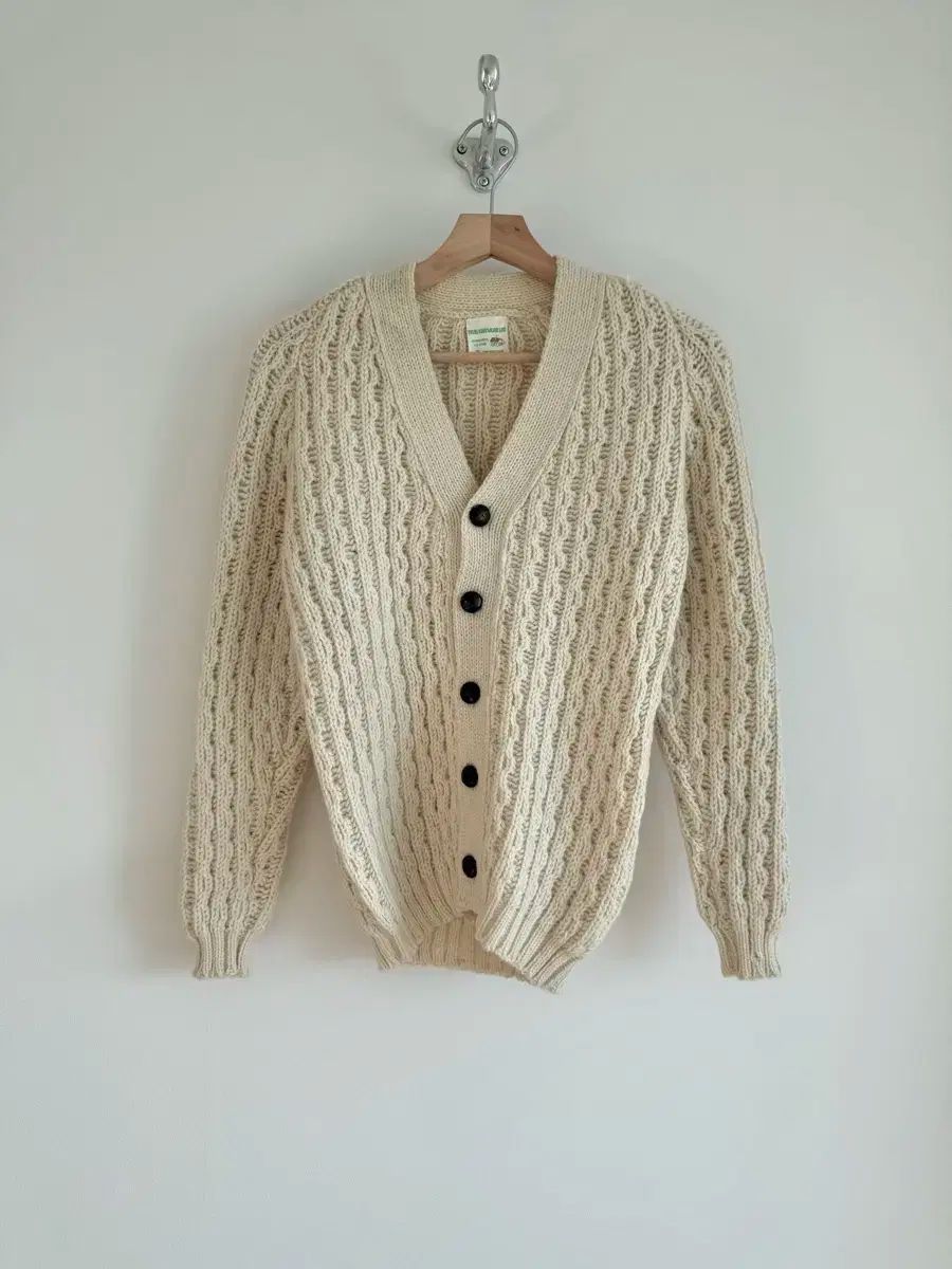 MADE IN IRELAND ヘビーウール カーディガン ウールマーク