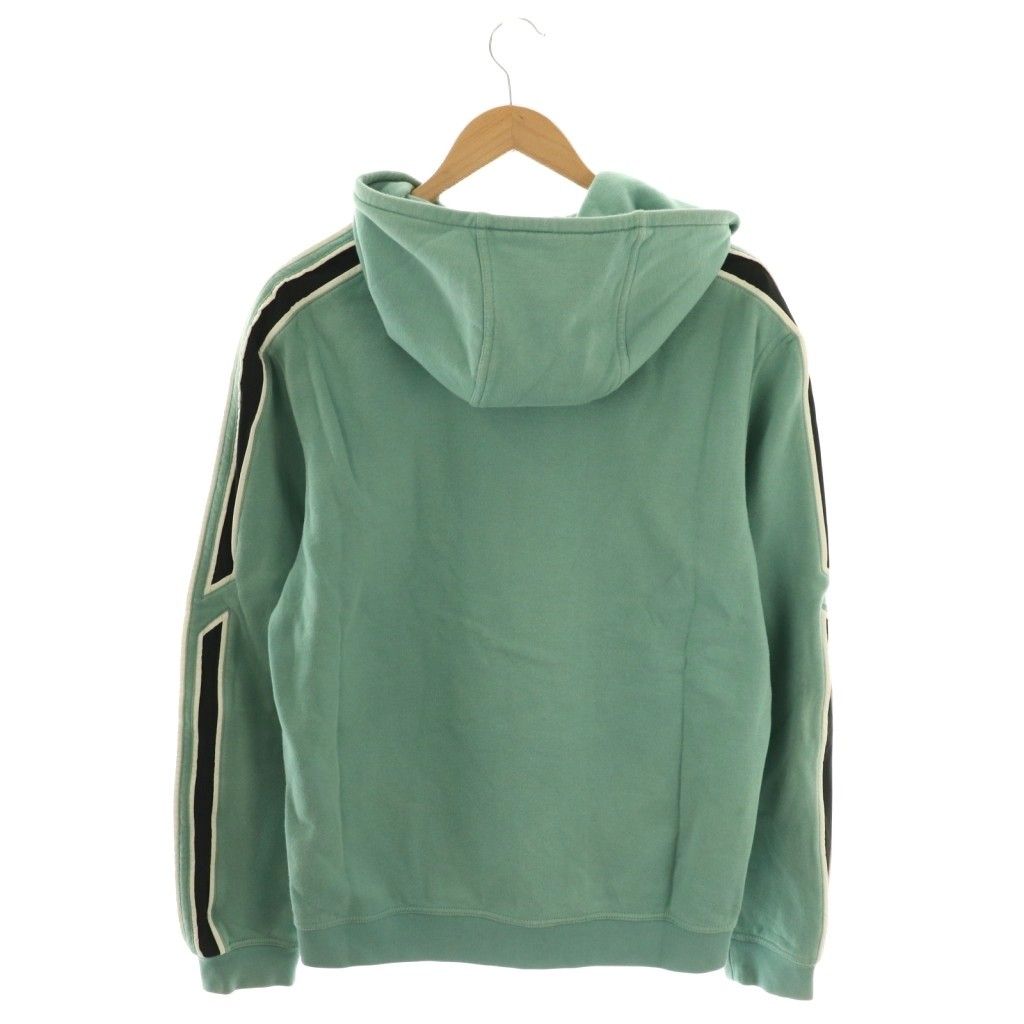 エルメス HERMES ランH ジップフーディーパーカー フード 裏起毛 XL ミントグリーン ブラック ホワイト 21-5740 DO OS