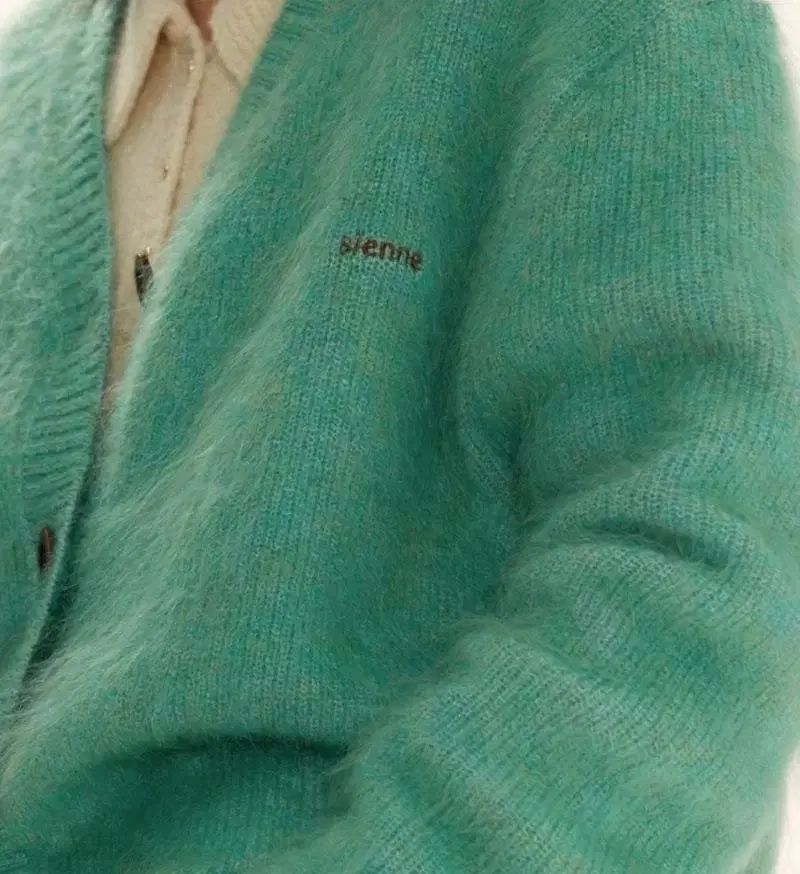 シエンヌ sienne シェビ モヘア カーディガン ミント
