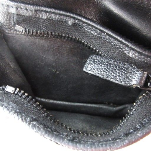  イヴサンローラン YVES SAINT LAURENT カサンドラ 二つ折り財布 ウォレット ロゴ Vステッチ レザー 黒 ブラック AE GY 18 AA 折り財布 小物