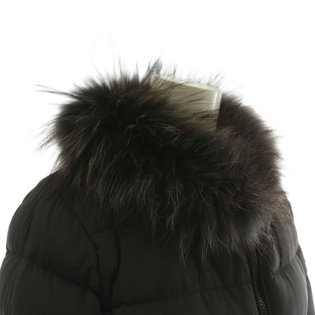 タトラス TATRAS SUGA ダウンコート ジャケット アウター ナイロン ラクーンファー ミドル ジップアップ ロゴ 02 M 黒 ブラック LTA13A4301 XZ GY18 WWW_SMP1DAWEKUDUS_SCH_ID