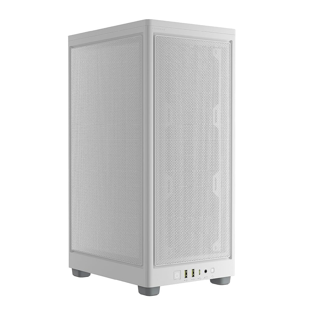 CORSAIR 2000D AIRFLOW CC-9011245-WW Mini-ITX PCケース ホワイト 小型 エアフロー強化