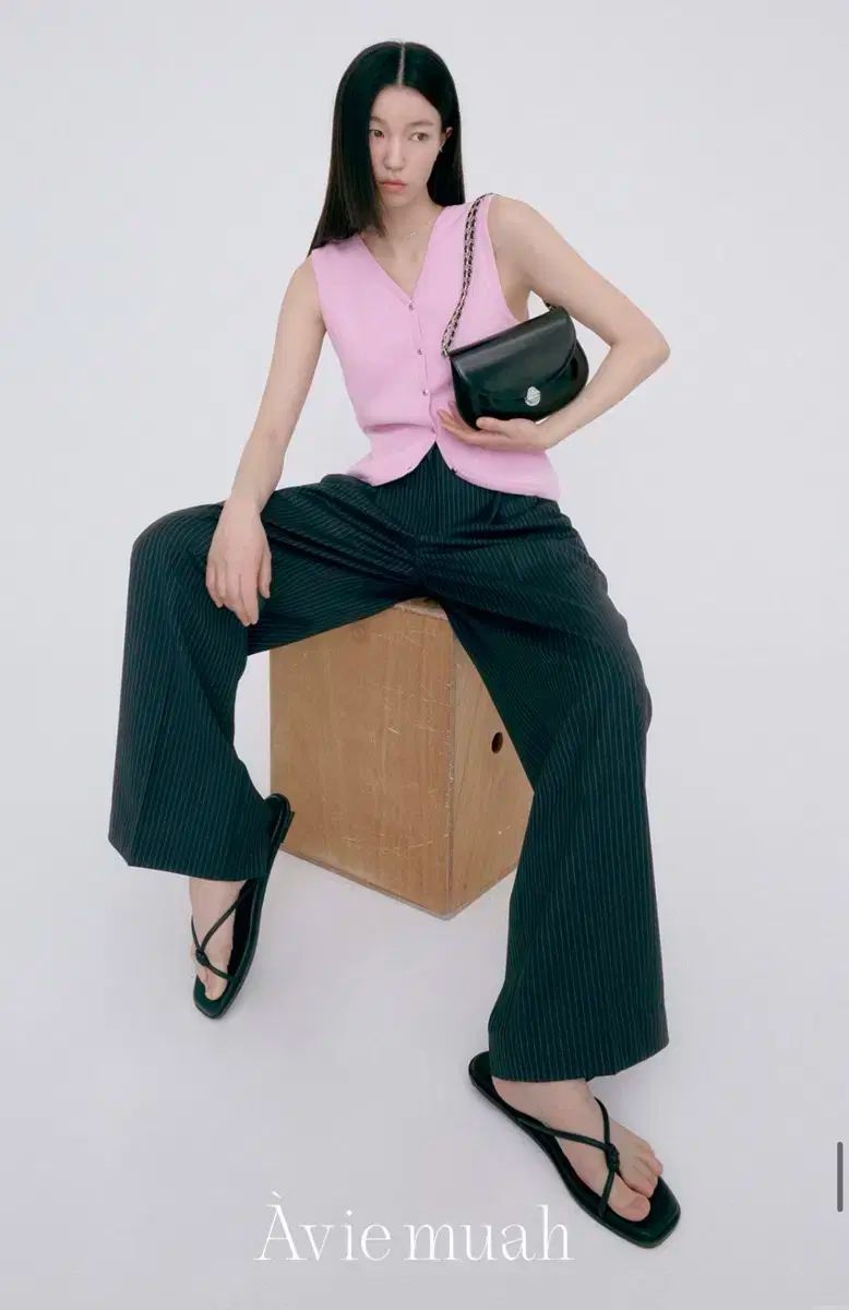 アビエムア 24SS リラックスド ピンストライプ スラックス サイズ 2