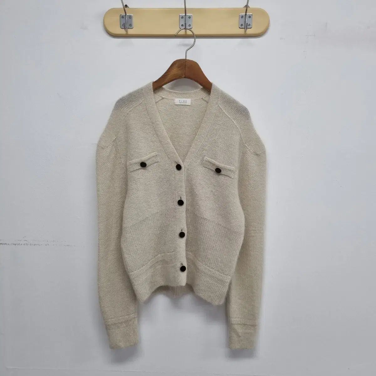 TIME 2020 ベージュ モヘア カーディガン