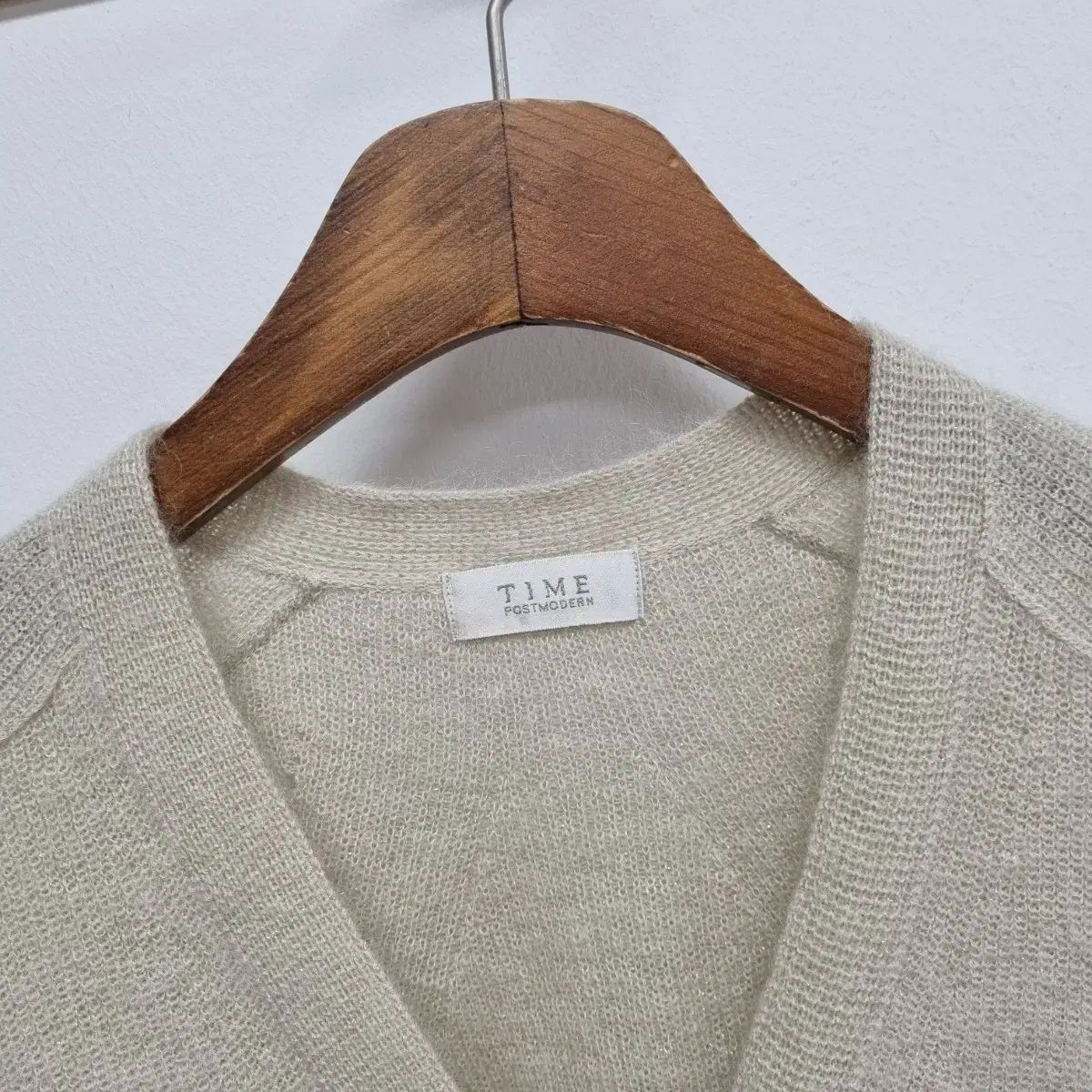 TIME 2020 ベージュ モヘア カーディガン