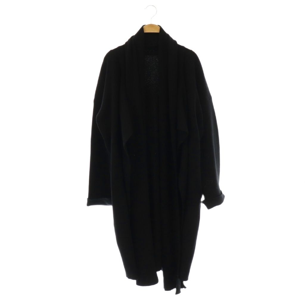 ミューズ ドゥーズィエム クラス MUSE de Deuxieme Classe IASONストールガウン カーディガン ニット ロング ブラック HK OS