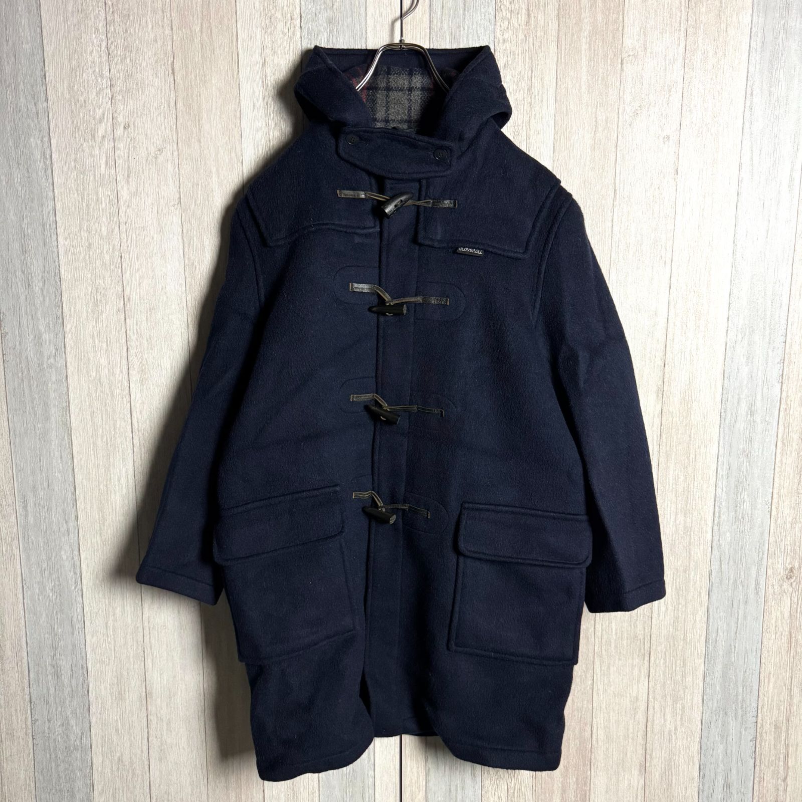 70s 英国製 gloverall グローバーオール ダッフルコート ネイビー 38