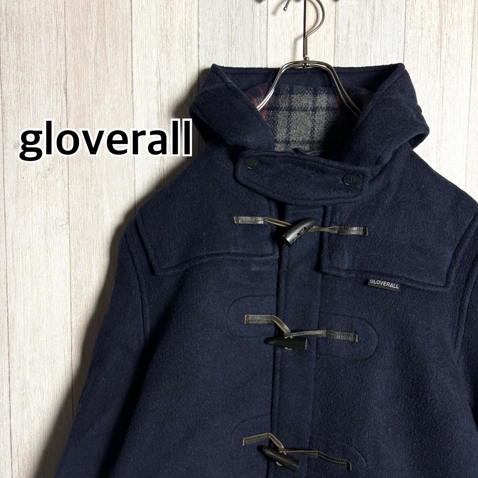 70s 英国製 gloverall グローバーオール ダッフルコート ネイビー 38