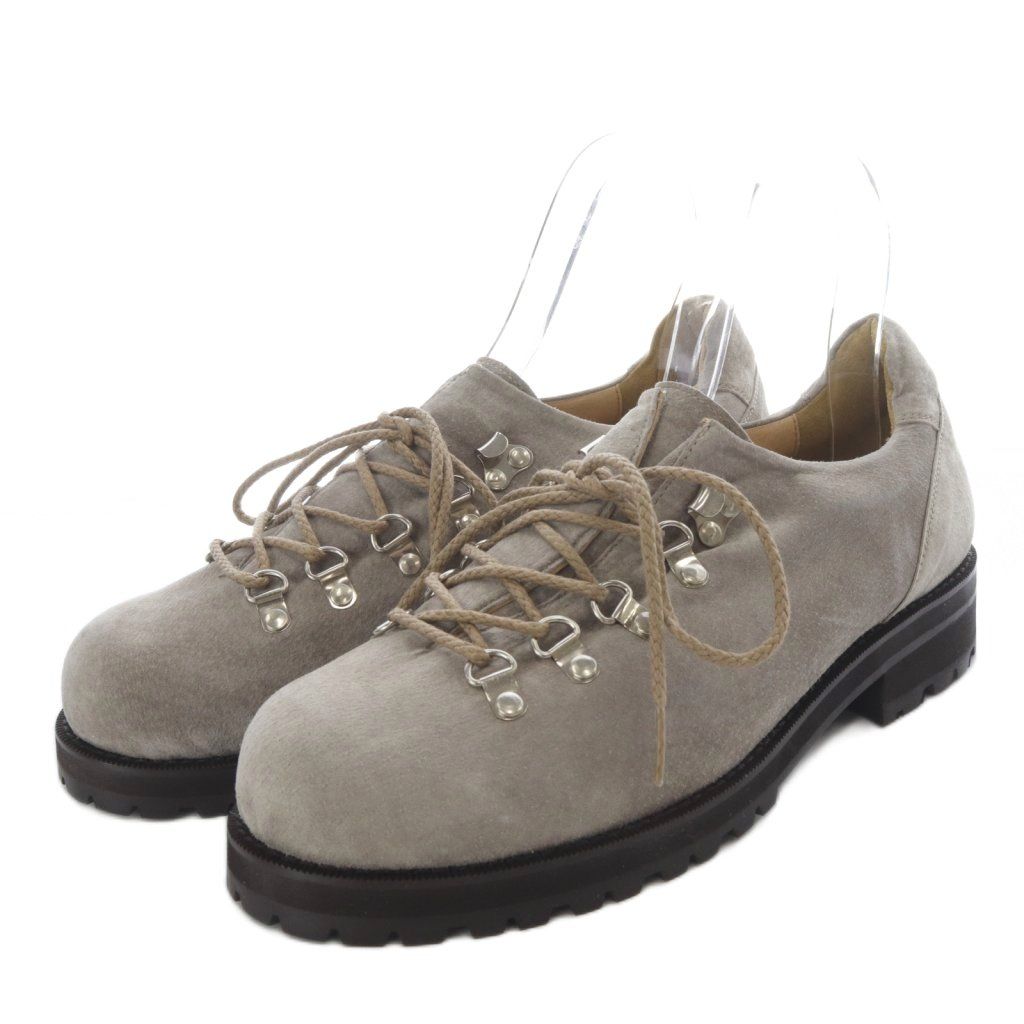 バーニーズニューヨーク BARNEYS NEW YORK トレッキングシューズ ローカット ピッグスエード 8 グレー YO22