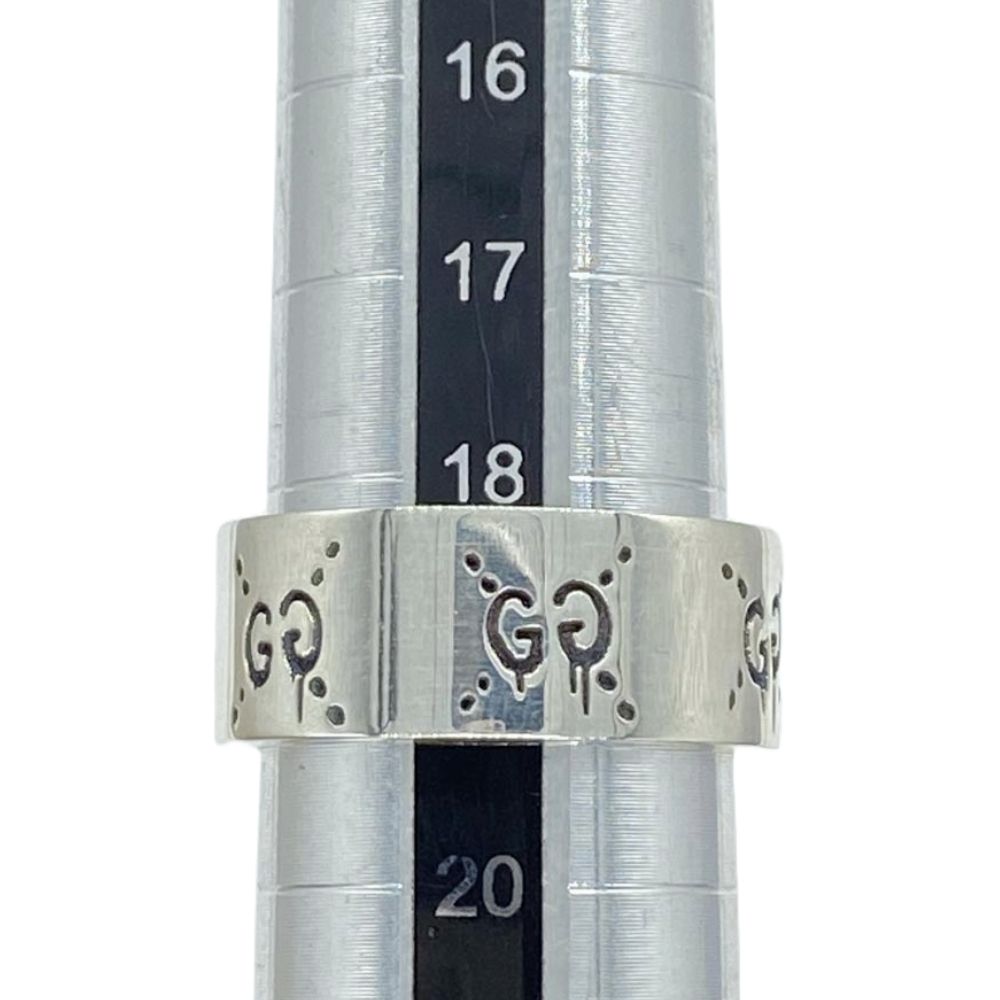 GUCCI グッチ ゴースト シルバー 925 リング シルバー系 19号【美品