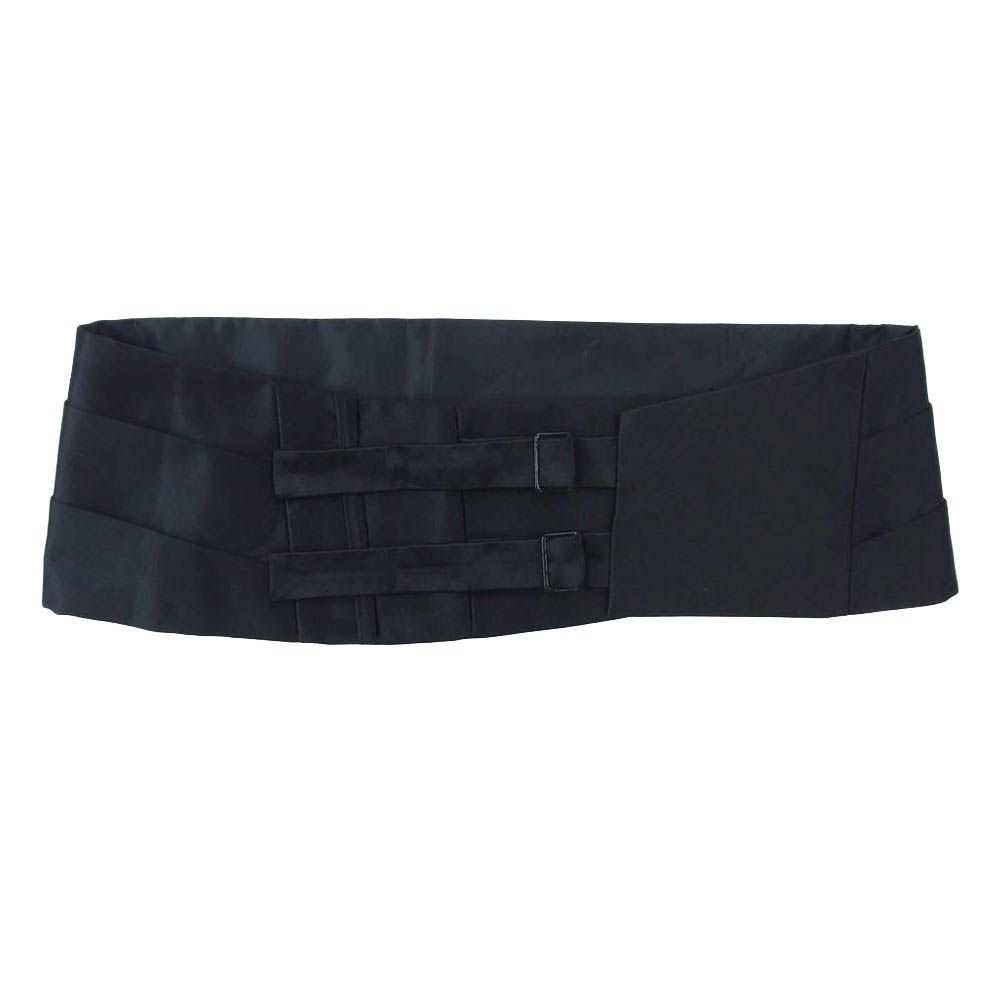 Dior ディオール 6HS1050100 コットンシルク カマーバンド ベルト ブラック系【美品】【】