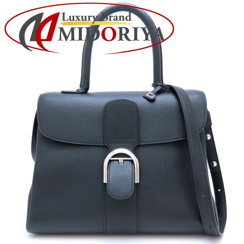 DELVAUX デルヴォー ブリヨンMM 2Way ショルダーバッグ カーフ ブラック レディース 352897