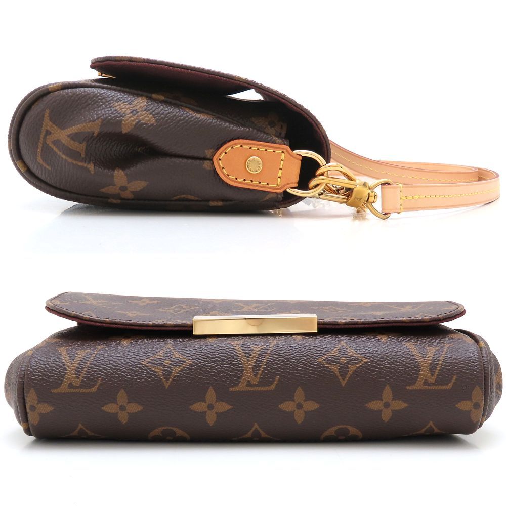 LOUIS VUITTON ルイヴィトン モノグラム フェイボリットPM M40717 2Way ショルダーバッグ ブラウン レディース 352900