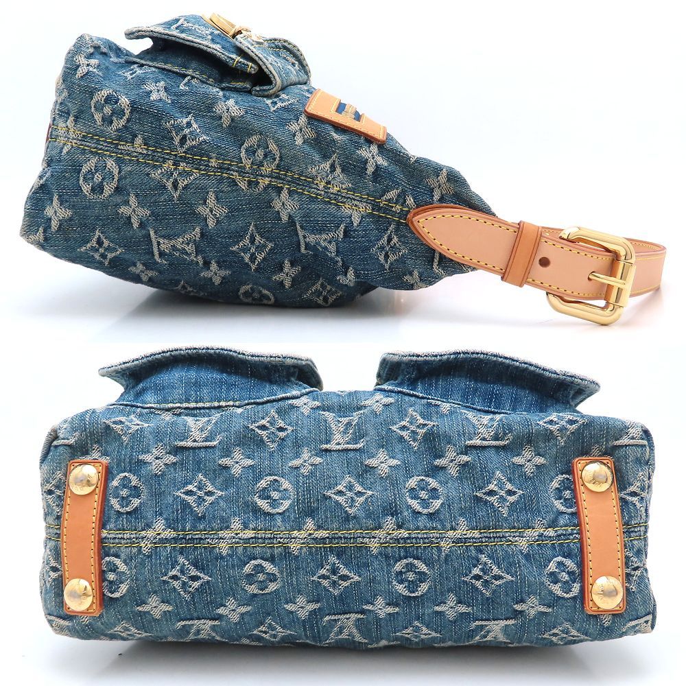 LOUIS VUITTON ルイヴィトン モノグラム デニム バギーPM M 95049 ショルダーバッグ ブルー レディース 352902