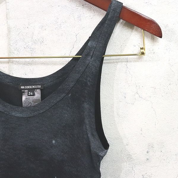 広尾店 アンドゥムルメステール ANN DEMEULEMEESTER タンクトップ ユニセックス グラデーション size34 カシミア混 17675