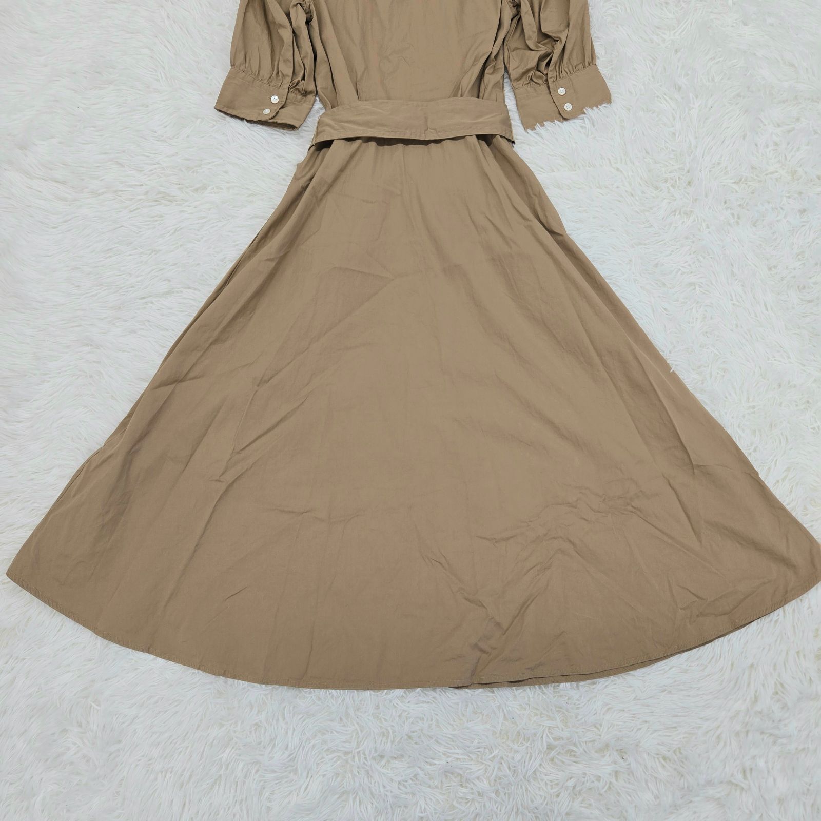 シャツワンピース ウエストベルト