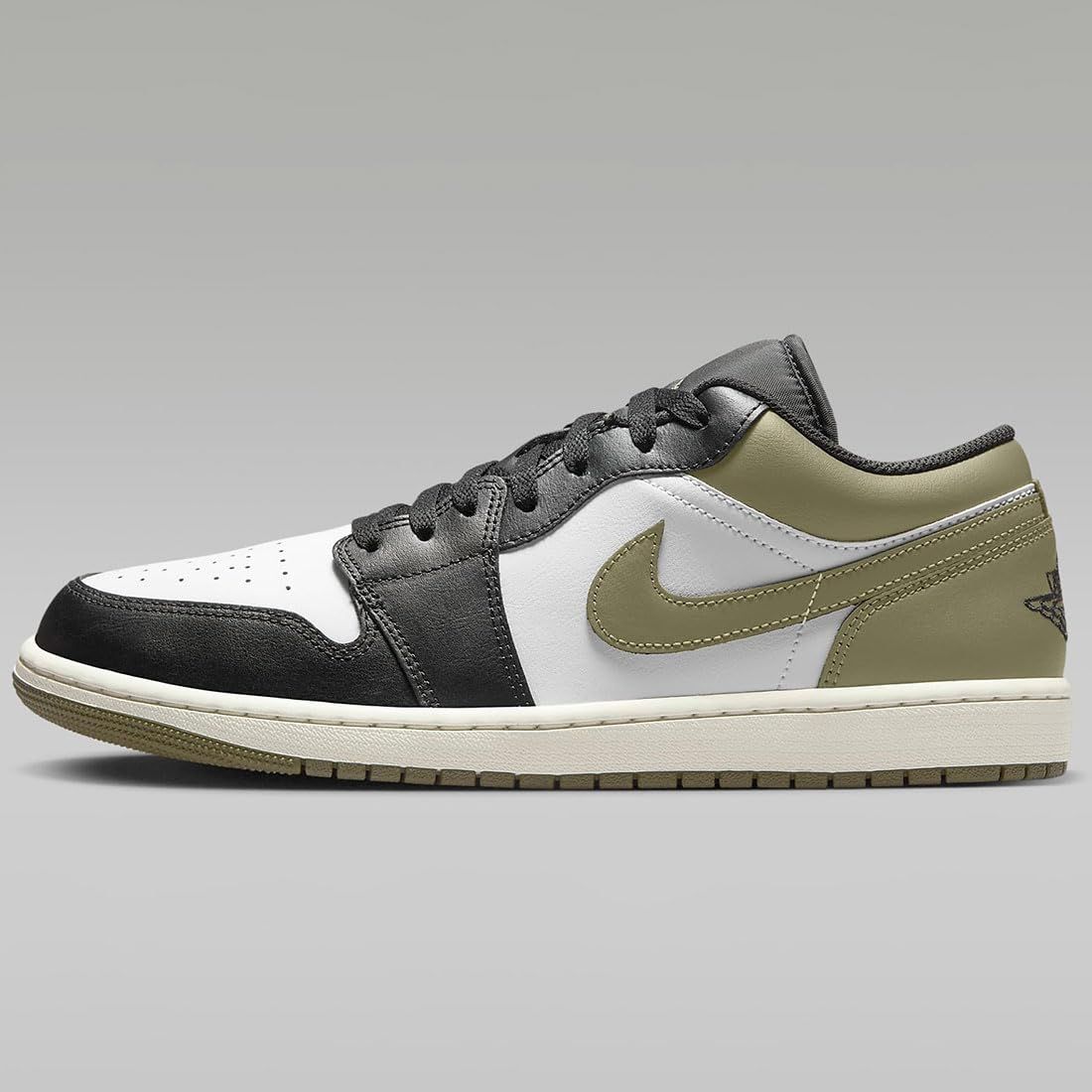 ナイキ エア ジョーダン 1 ロー AIR JORDAN LOW ブラック ミディアムオリーブ ホワイト 553558-092 30.0 cm