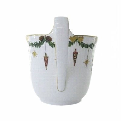 ロイヤルコペンハーゲン ROYAL COPENHAGEN スターフルーテッド クリスマス ハイハンドル マグカップ コップ 白系 ホワイト 330ml