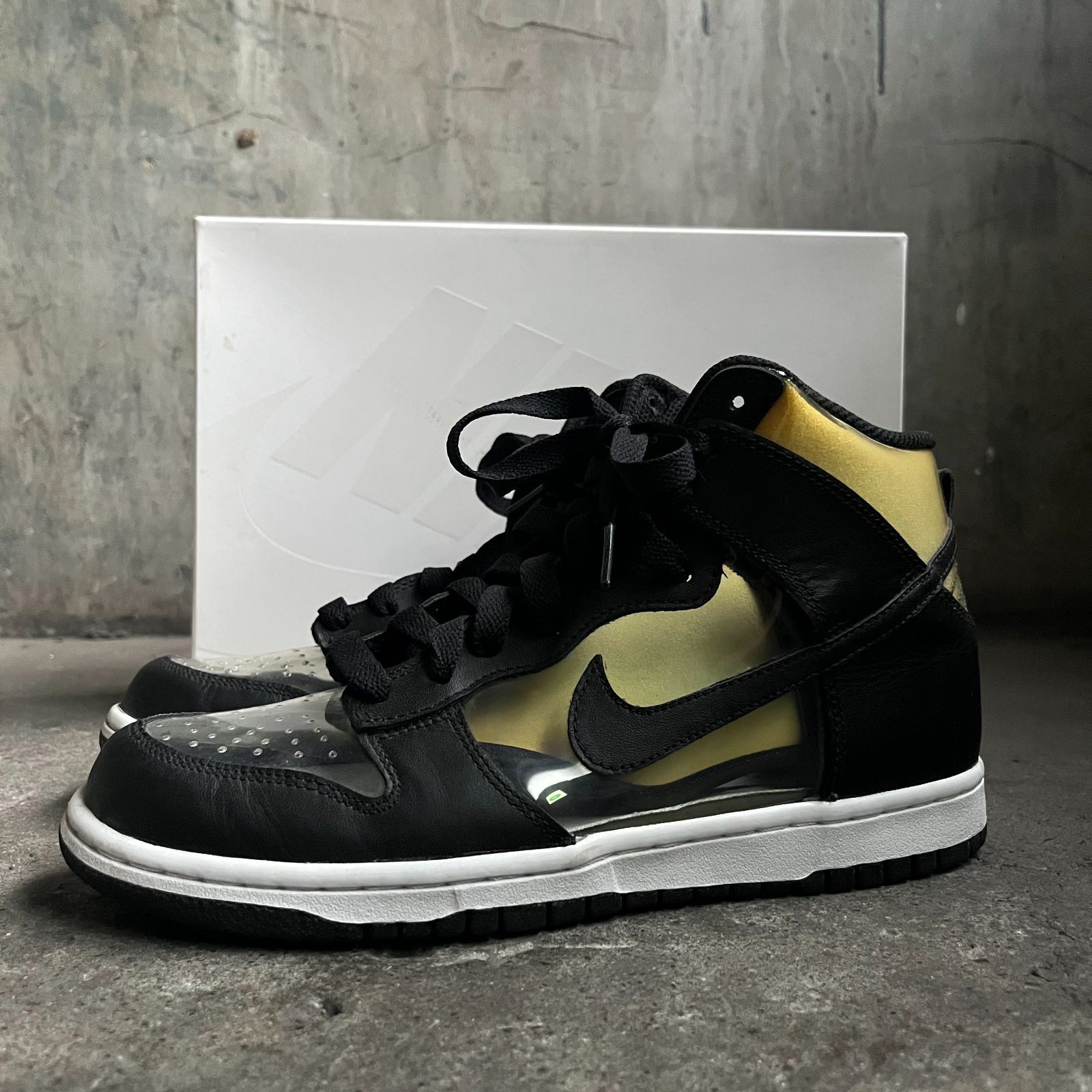COMME des GARCONS HOMME PLUS × NIKE 17ss DUNK HI CLEAR 26cm 