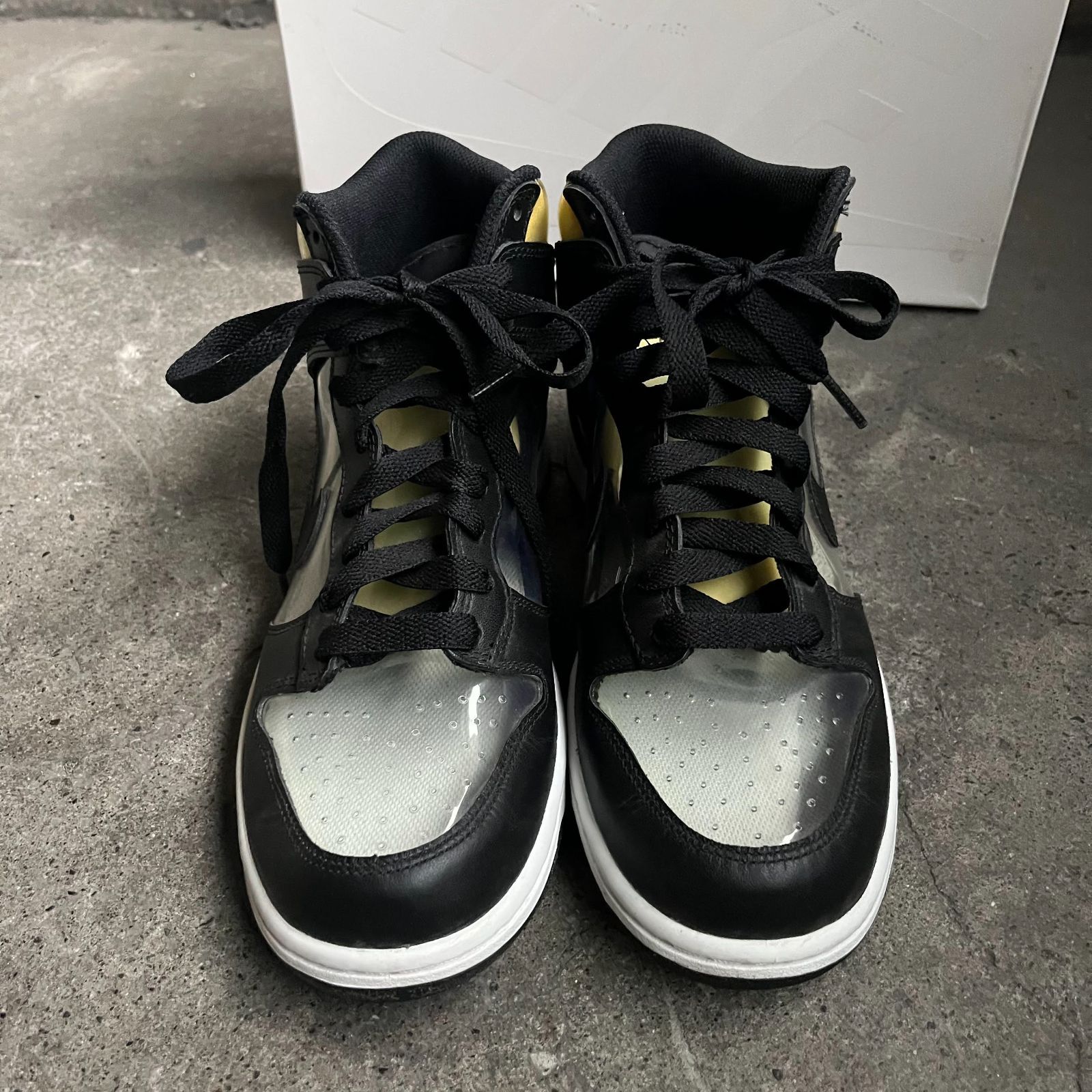 COMME des GARCONS HOMME PLUS × NIKE 17ss DUNK HI CLEAR 26cm 