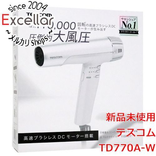 bn 7 箱きず やぶれ テスコム プロテクトイオンヘアードライヤー TD 770 A-W ホワイト