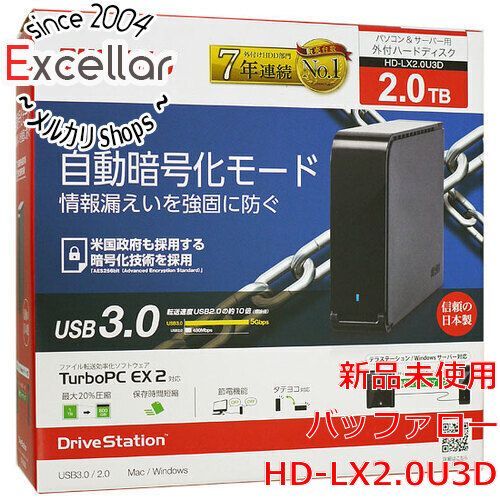 bn 2 BUFFALO 外付HDD USB3.0対応 2TB HD-LX2.0U3D
