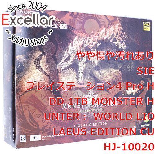 bn 17 SONY プレイステーション4 Pro 1TB MONSTER HUNTER WORLD LIOLAEUS EDITION CUHJ-10020 コントローラーなし 元箱あり