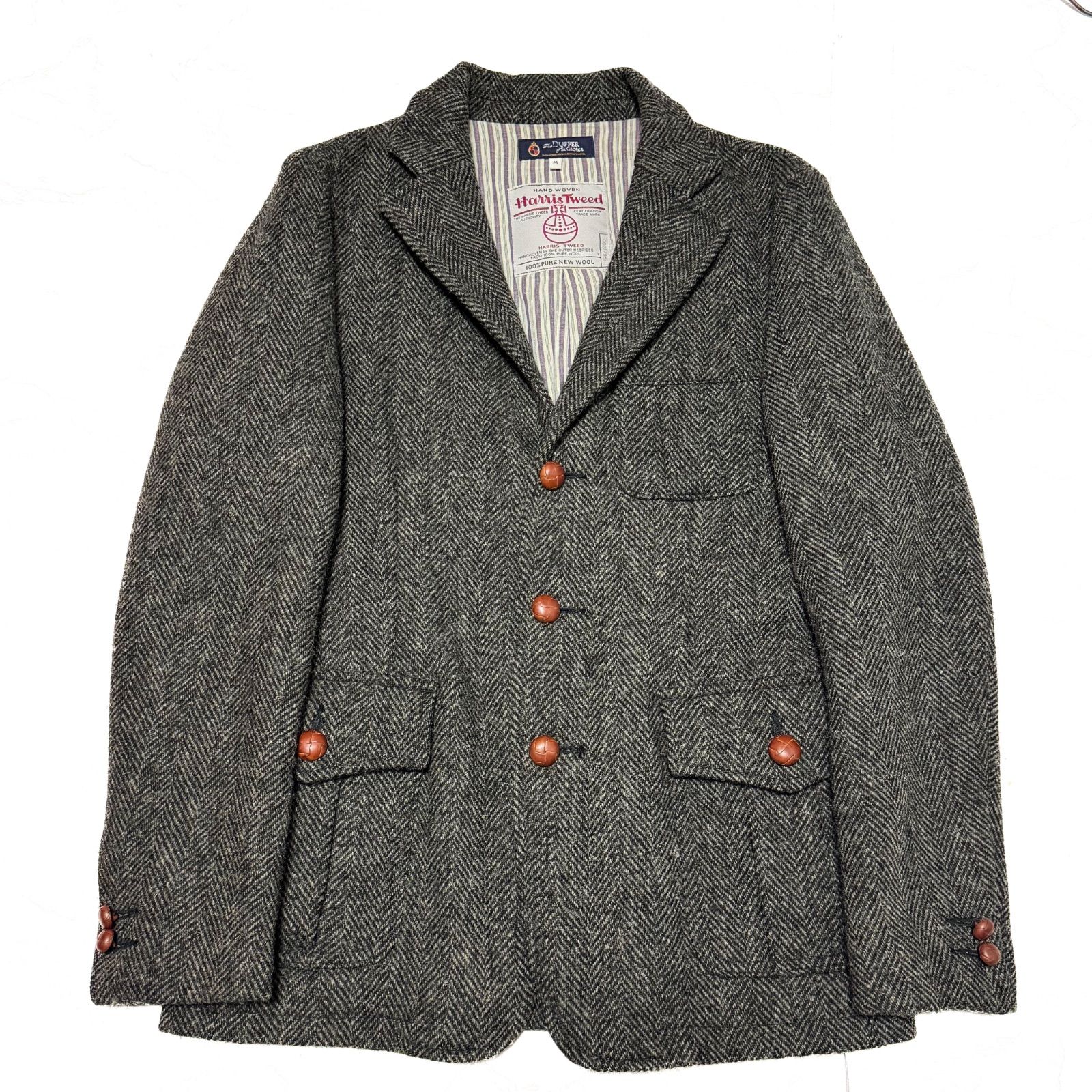 THE DUFFER HARRIS TWEED ダッファー ハリスツイード 商品名 ダブルフェイス ツイード ジャケット ブレザー テーラードジャケット