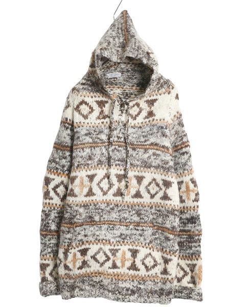 みーな様　　ご相談 お得なクーポン配布中!】 80s ショップ エクアドル製 総柄 ウール