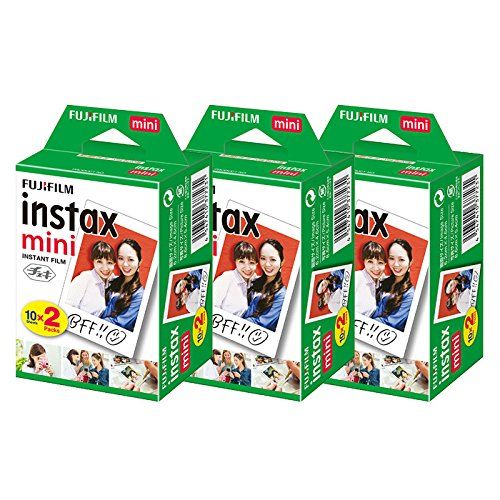 富士フイルム FUJIFILM チェキフィルム instax mini 2パック品 JP2 20枚入り x3個セット 60枚入 マルチ