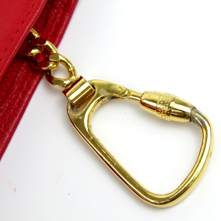  ロエベ コインケース 小銭入れ ロゴ 財布 ウォレット ブランド レディース レッド LOEWE その他 小物