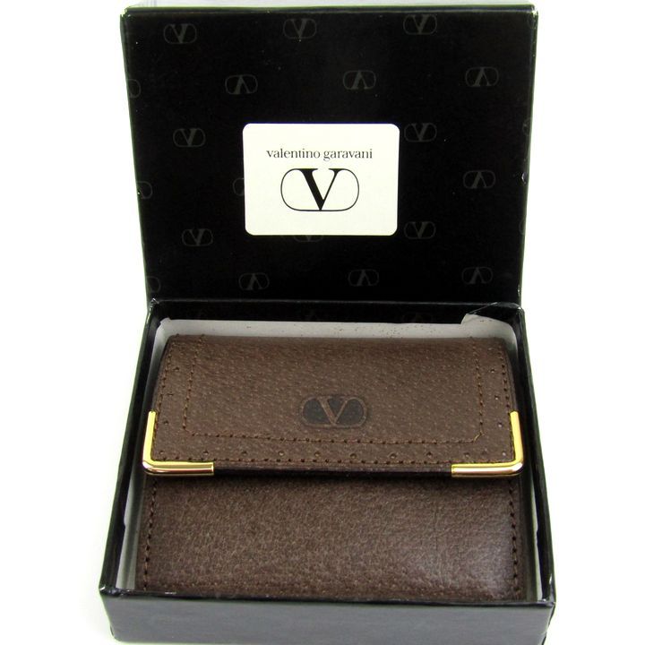 ヴァレンティノ 二つ折り財布 ウォレット ブランド レディース メンズ ブラウン VALENTINO
