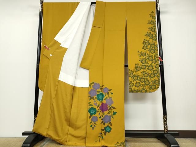 平和屋着物 豪華振袖 枝花文 鈴乃屋扱い 正絹 ut