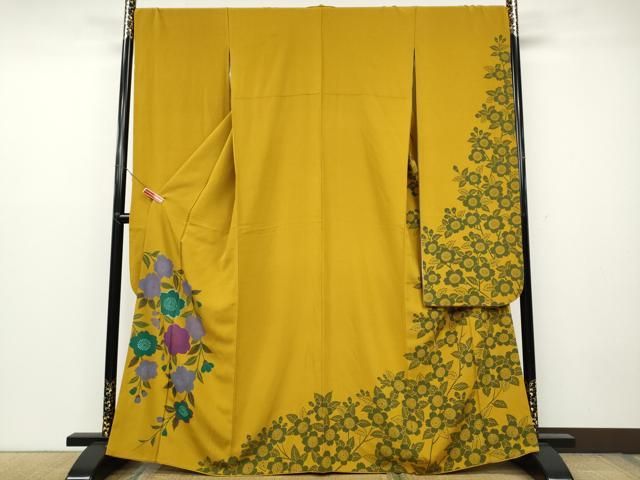 平和屋着物 豪華振袖 枝花文 鈴乃屋扱い 正絹 ut