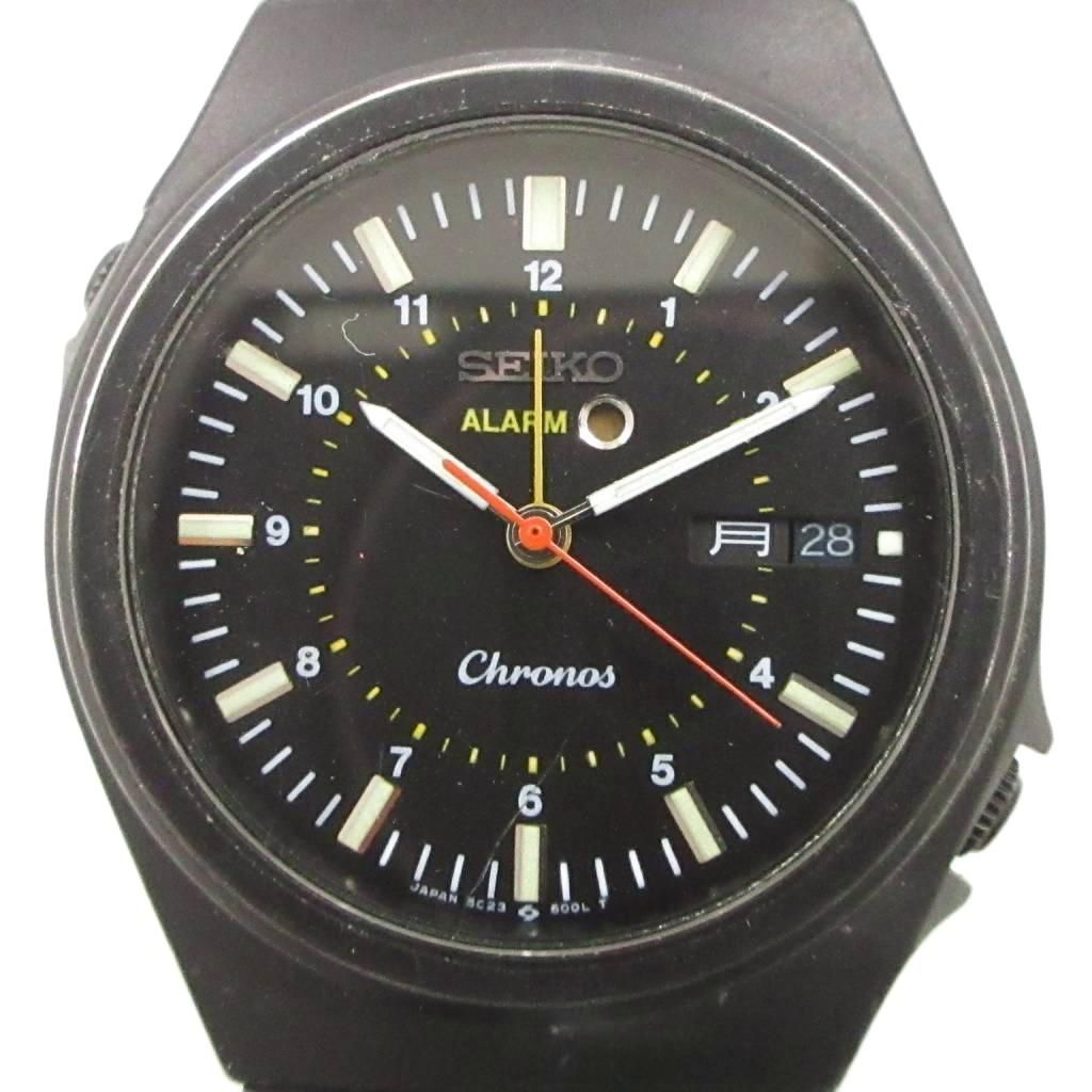 セイコー SEIKO クロノス アラーム 腕時計 5C23-6010 アナログウォッチ 