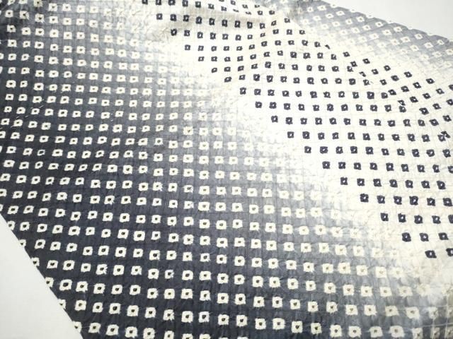 平和屋着物 全通柄 九寸名古屋帯 絞り 霞文 正絹 hy