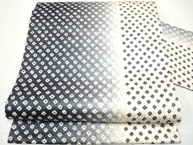 平和屋着物 全通柄 九寸名古屋帯 絞り 霞文 正絹 hy