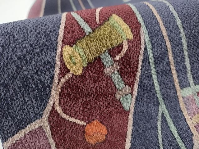 九寸名古屋帯 型染め