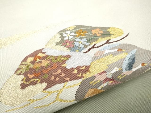 爪掻き本綴れ 八寸名古屋帯