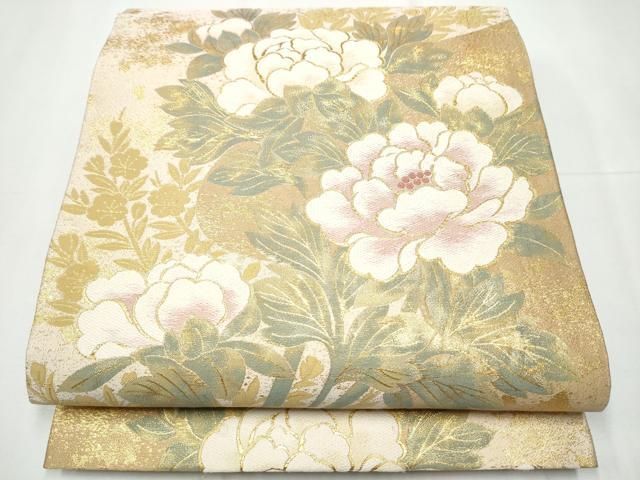 平和屋着物○本綾佐賀錦 伝統工芸品産業功労者 岡野武一郎 六通柄袋帯