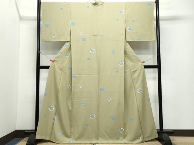 平和屋着物 上質な小紋 舞花文 正絹 vf