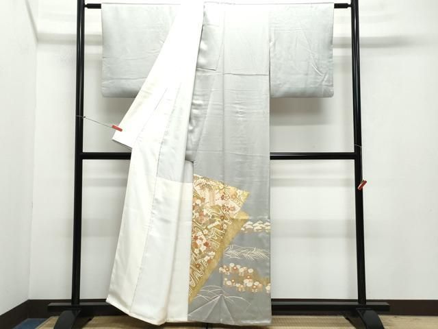 平和屋着物 豪華色留袖 駒刺繍 花筏文 金彩 正絹 vf