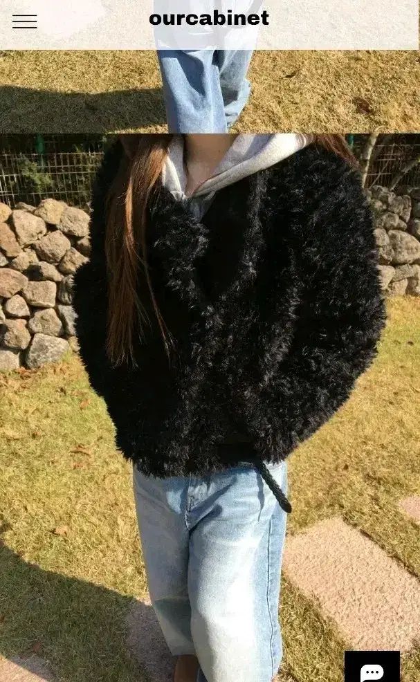 our cabinet sheep ファージャケット ブラック ファージャケット ヘビー