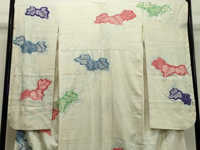 平和屋着物 豪華振袖 絞り 桐文 正絹 gh