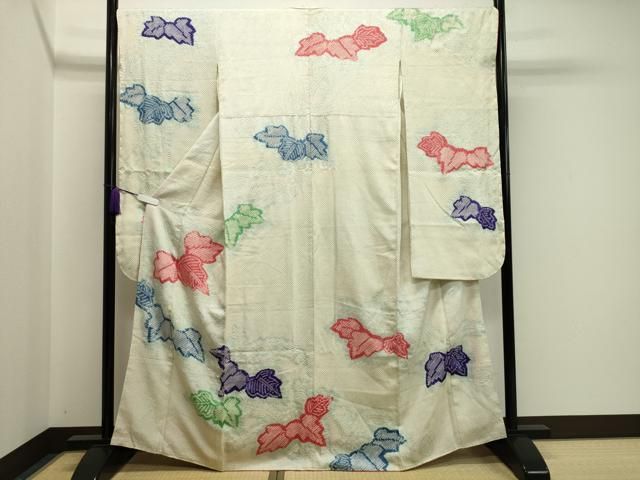 平和屋着物 豪華振袖 絞り 桐文 正絹 gh