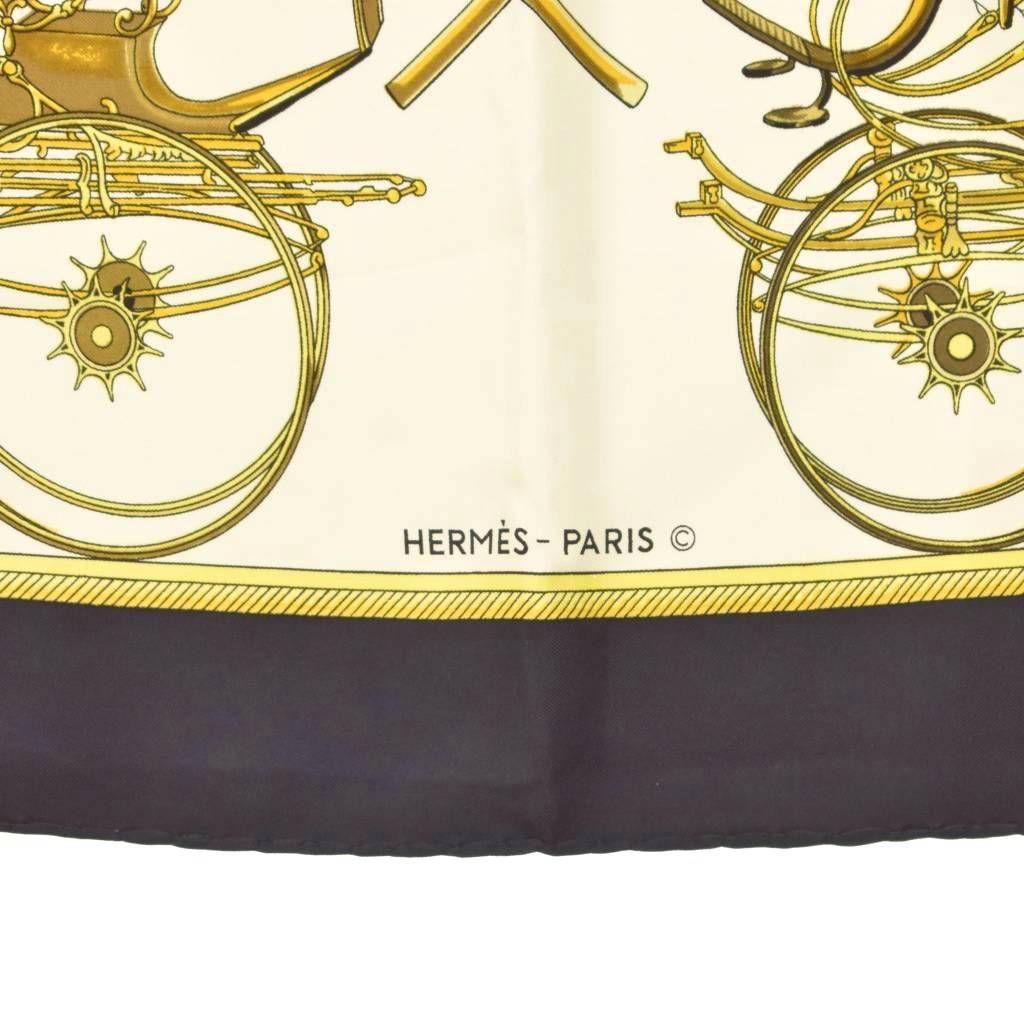 エルメス HERMES カレ90 折畳み式幌の馬車 LES VOITURES A